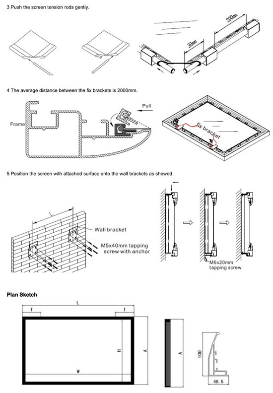 Curved Fixed Frame Projector Screen